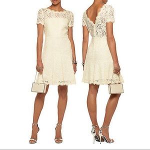 DIane Von Furstenberg ivory lace dress 12 NWT
